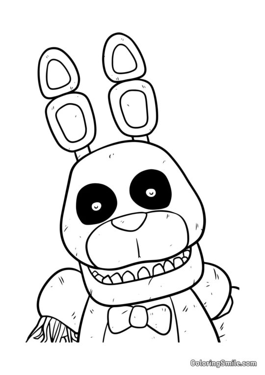 Bonnie Phantom de FNAF - Página para Colorir