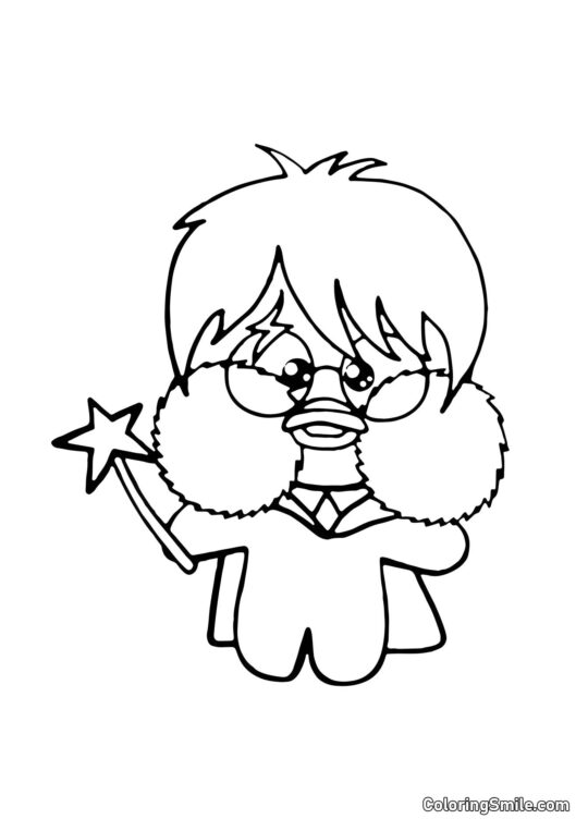 Lalafanfan Harry Potter - Página para Colorir