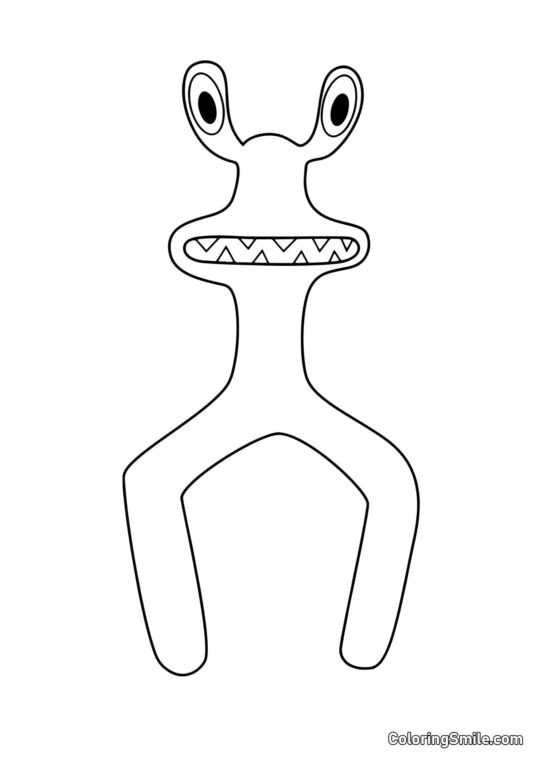 Rosa dos Rainbow Friends - Página para Colorir