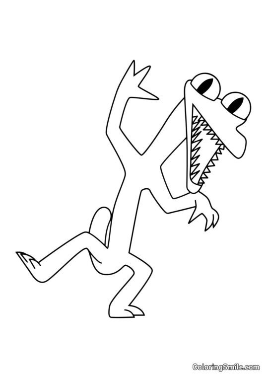 Laranja dança - Página para Colorir