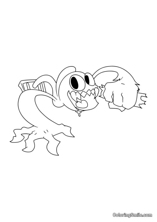 Roxo saiu da ventilação - Página para Colorir