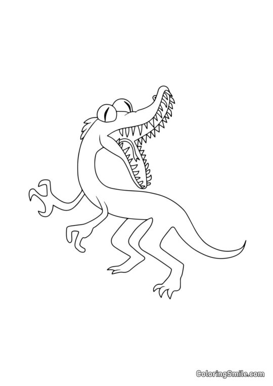 Laranja maluco dos Rainbow Friends - Página para Colorir