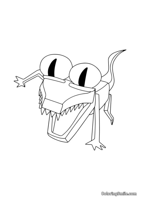 Laranja dos Rainbow Friends - Página para Colorir