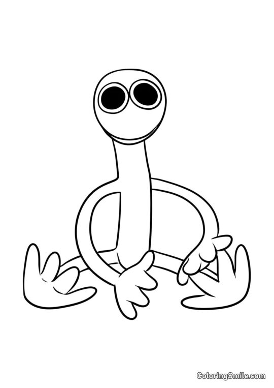 Roxo fofinho - Página para Colorir