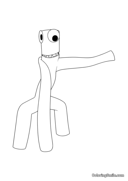 Verde alto dos Rainbow Friends - Página para Colorir