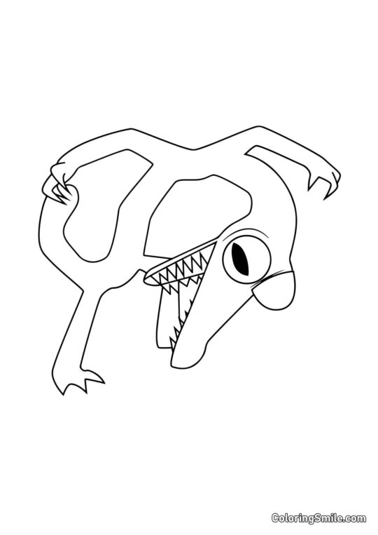 Laranja se inclinou - Página para Colorir