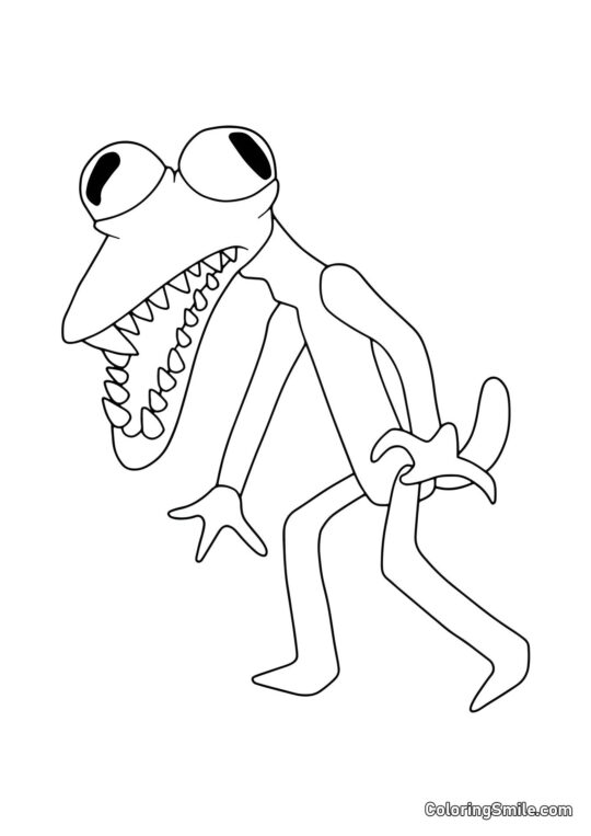 Laranja do Roblox - Página para Colorir