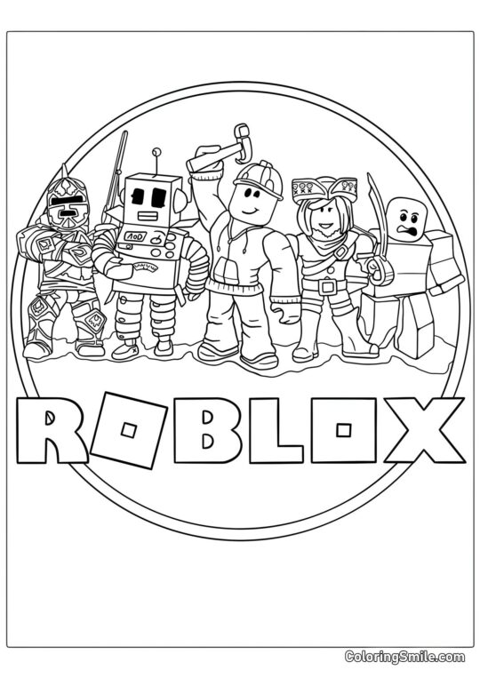 Logotipo do Roblox - Página para Colorir