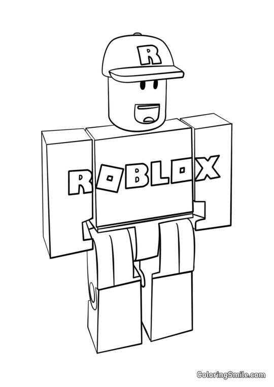 Roblox Convidado - Página para Colorir