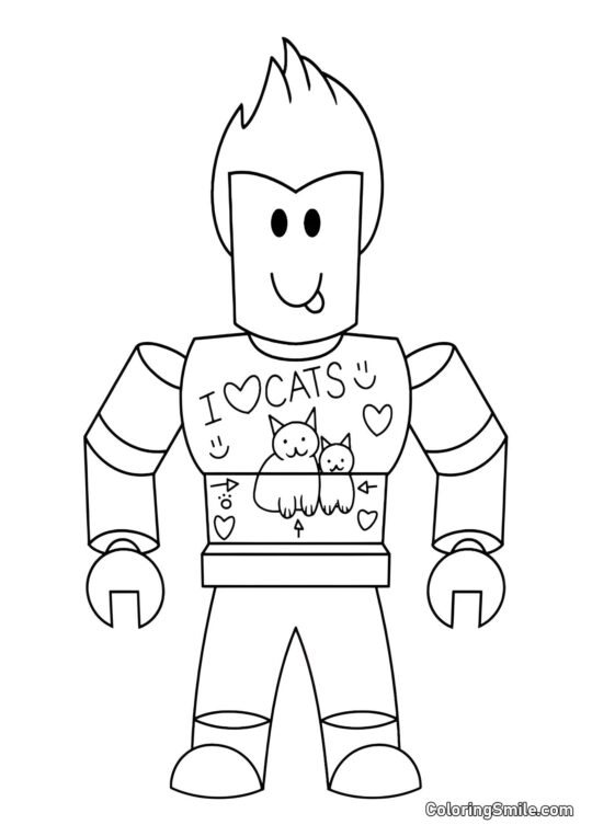 Roblox Denis Daily - Página para Colorir