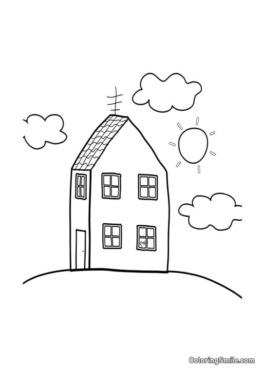 Casa da Peppa Pig - Página para Colorir