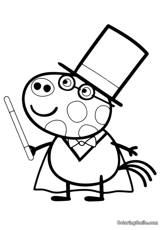 Magia do Pedro - Página para Colorir