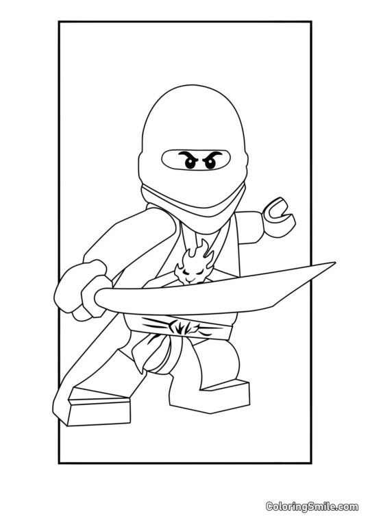 Ninjago Kai Ninjago Kai - Página para Colorir