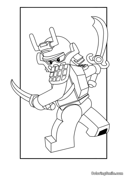 Kai Samurai Kai Samurai - Página para Colorir