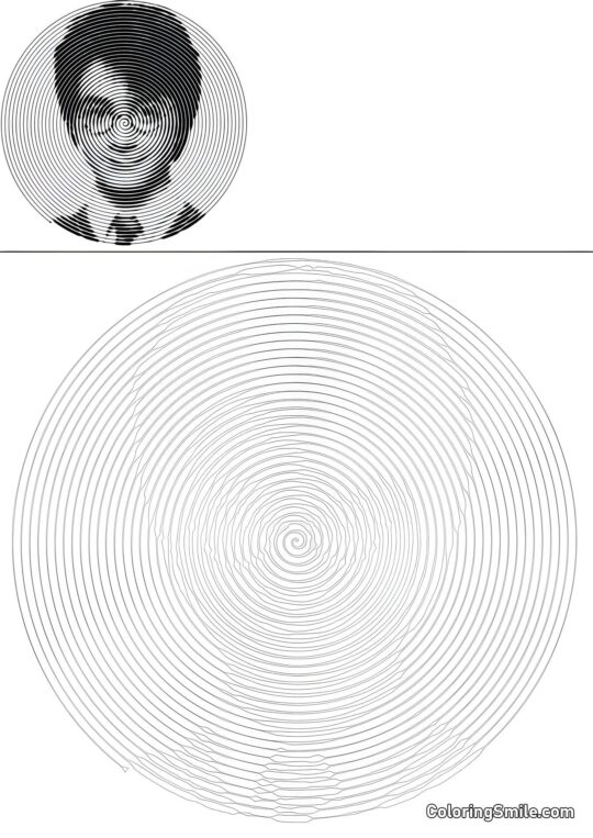 Harry Potter espiral Harry Potter espiral - Página para Colorir