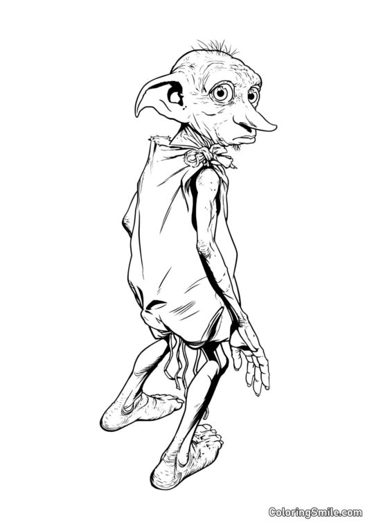 Dobby o elfo doméstico Dobby o elfo doméstico - Página para Colorir