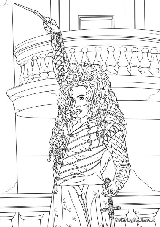 Bellatrix Lestrange Bellatrix Lestrange - Página para Colorir