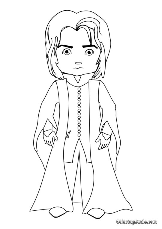 Severus Snape de desenho animado Severus Snape de desenho animado - Página para Colorir