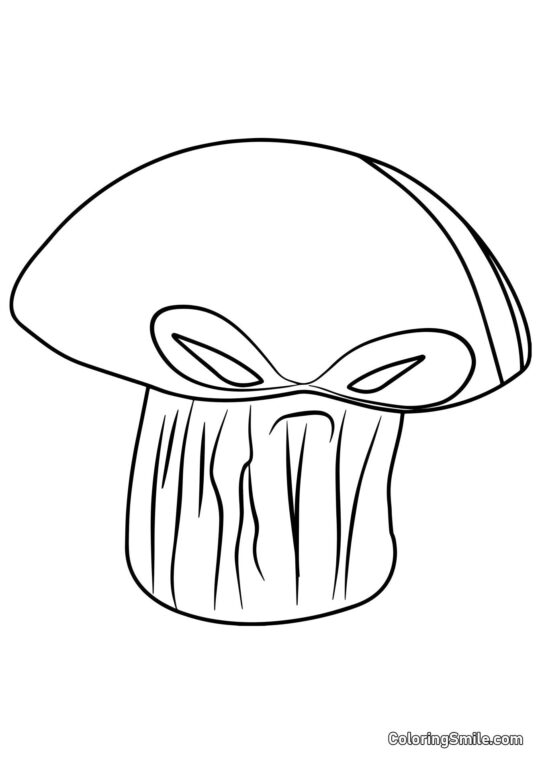 Cogumelo do Juízo Final de Plants vs. Zombies Cogumelo do Juízo Final de Plants vs. Zombies - Página para Colorir