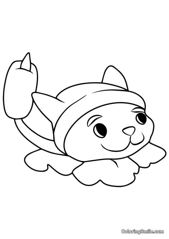 Cattail de Plants vs. Zombies Cattail de Plants vs. Zombies - Página para Colorir