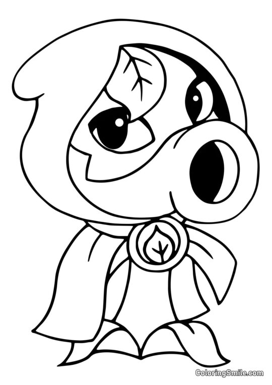 Sombra Verde de Plants vs. Zombies Sombra Verde de Plants vs. Zombies - Página para Colorir