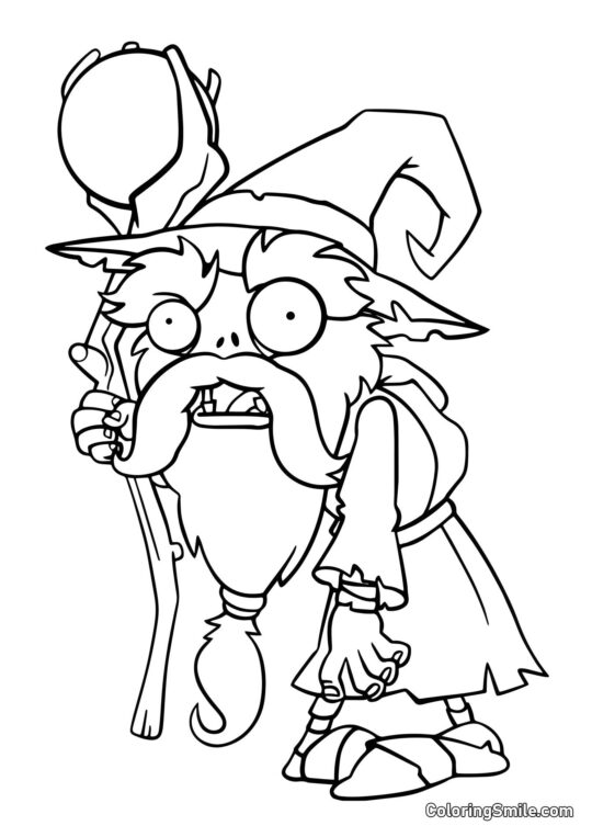 Zumbi Mago Quasar Zumbi Mago Quasar - Página para Colorir