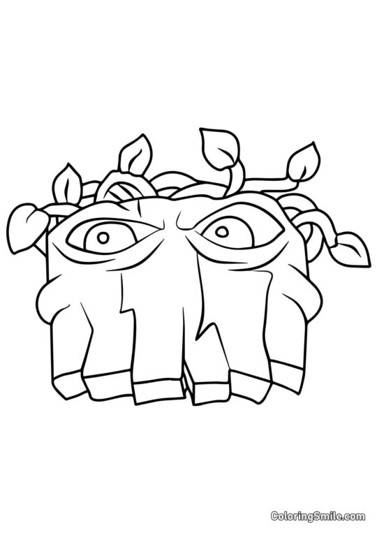 Desenterrador de Plants vs. Zombies Desenterrador de Plants vs. Zombies - Página para Colorir