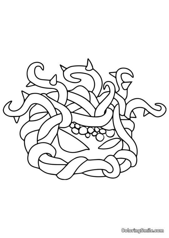 Alga emaranhada de Plants vs. Zombies Alga emaranhada de Plants vs. Zombies - Página para Colorir