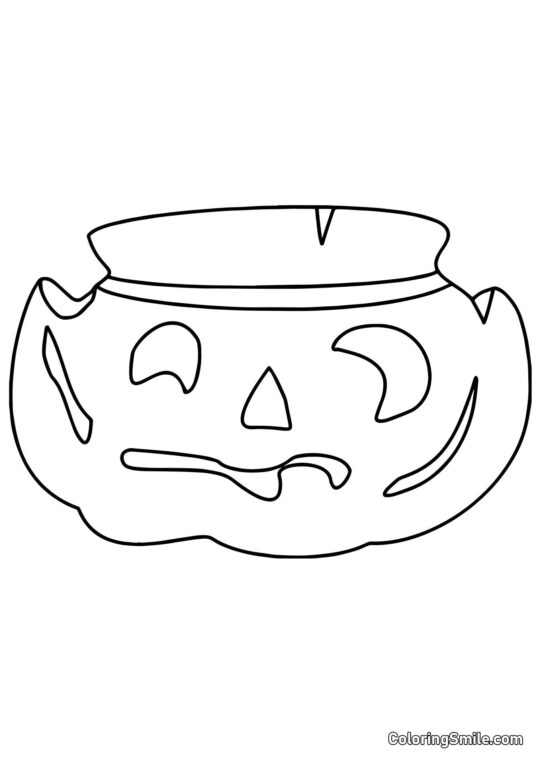 Abóbora de Plants vs. Zombies Abóbora de Plants vs. Zombies - Página para Colorir