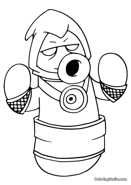 Cacto Zen de Plants vs. Zombies Cacto Zen de Plants vs. Zombies - Página para Colorir