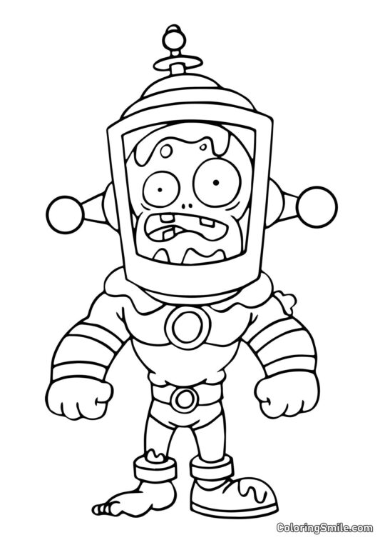 Zumbi Cérebro Tóxico Zumbi Cérebro Tóxico - Página para Colorir