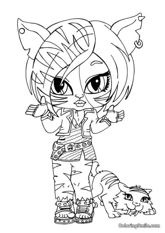 Pequena Toralei Stripe Pequena Toralei Stripe - Página para Colorir