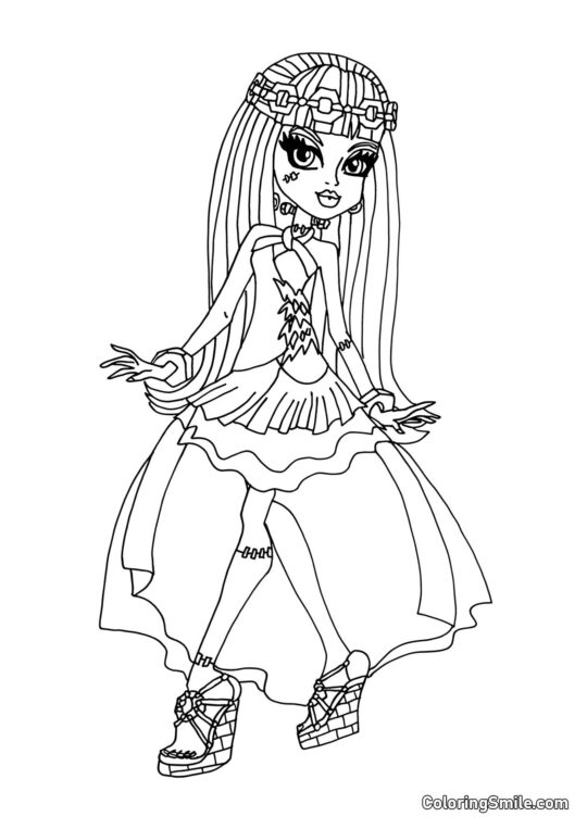 13 Desejos Frankie Stein 13 Desejos Frankie Stein - Página para Colorir