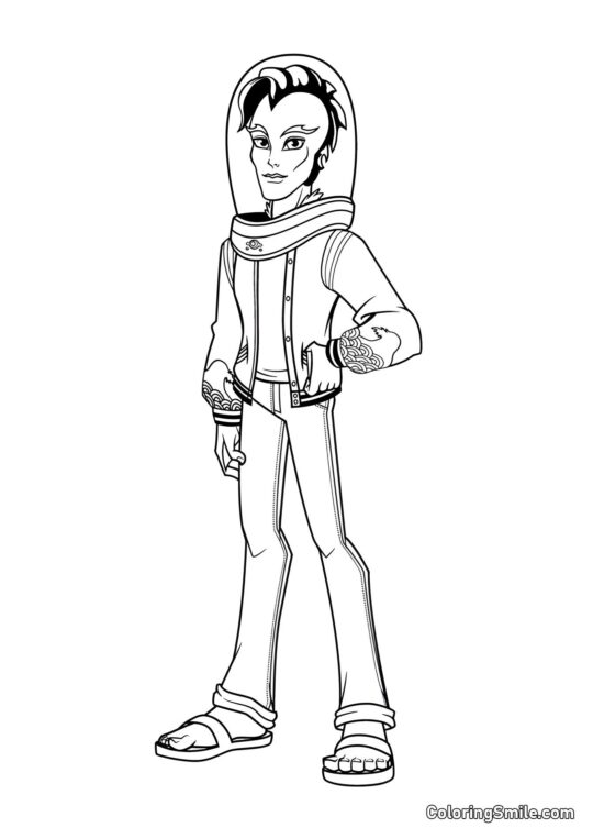 Filho do Monstro do Rio Filho do Monstro do Rio - Página para Colorir