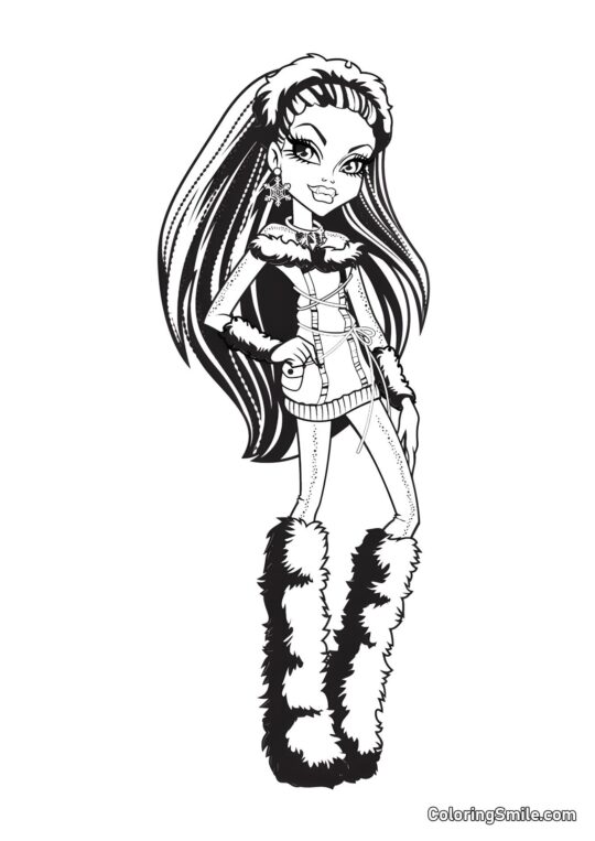 Abbey Bominable do Monster High Abbey Bominable do Monster High - Página para Colorir