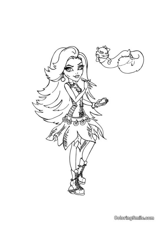 Spectra Vondergeist – Filha dos Fantasmas Spectra Vondergeist – Filha dos Fantasmas - Página para Colorir