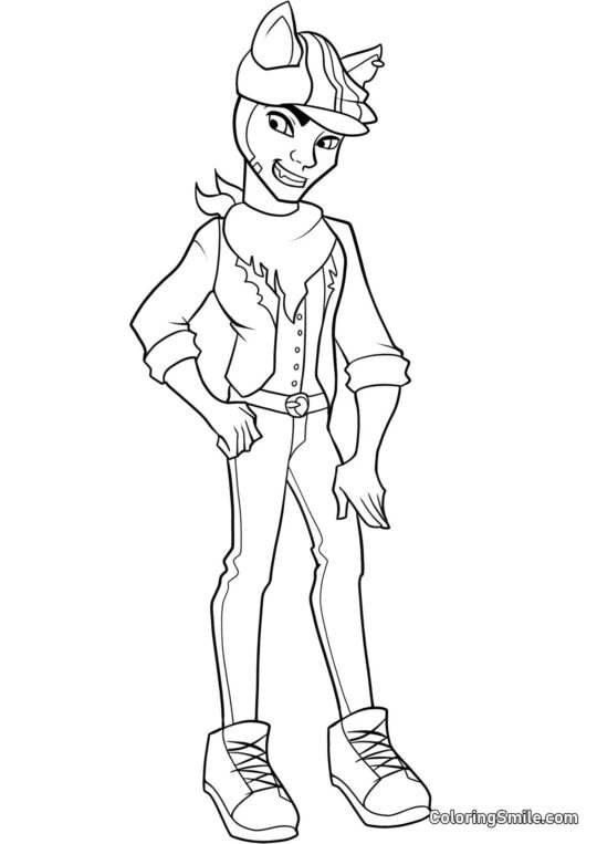 Monster High Clawd Wolf Monster High Clawd Wolf - Página para Colorir