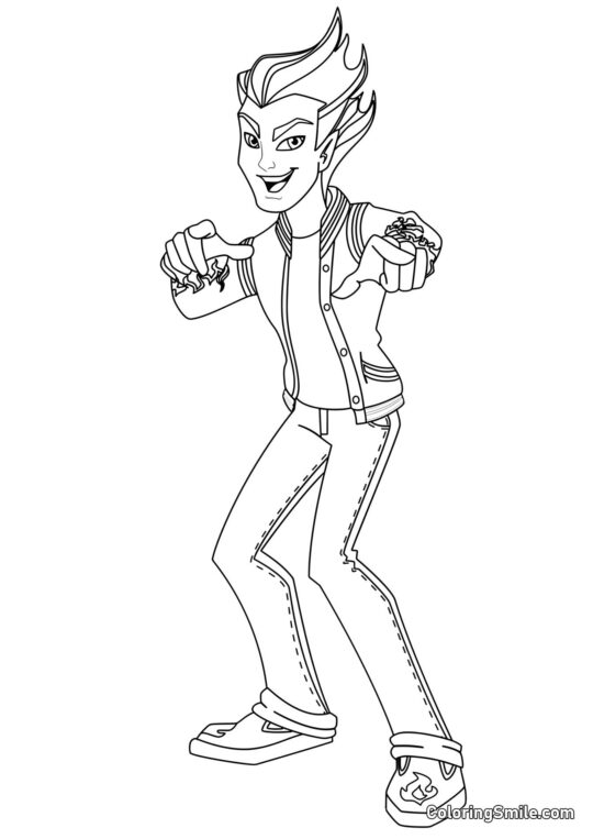 Heath Burns Heath Burns - Página para Colorir