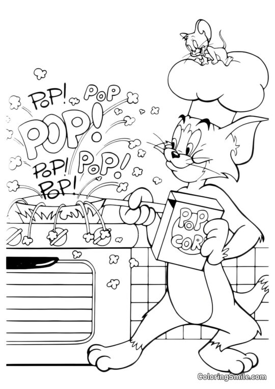 Chef Tom - Página para Colorir