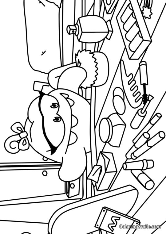 Om Nelle Blogueira de Beleza - Página para Colorir