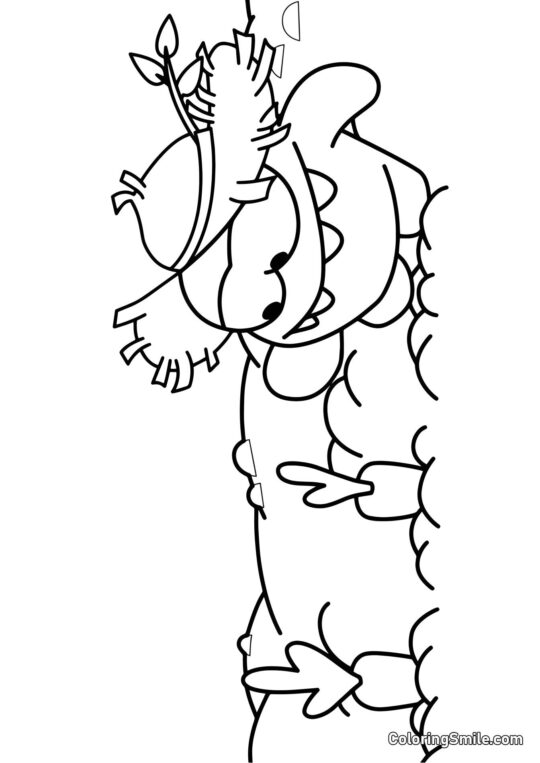 Om Nom Fazendeiro - Página para Colorir