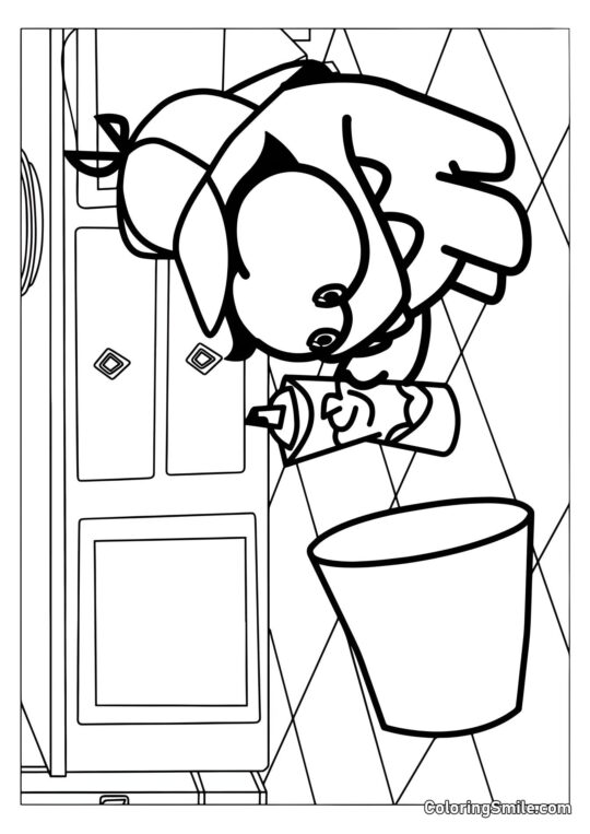 Om Nom Detetive - Página para Colorir