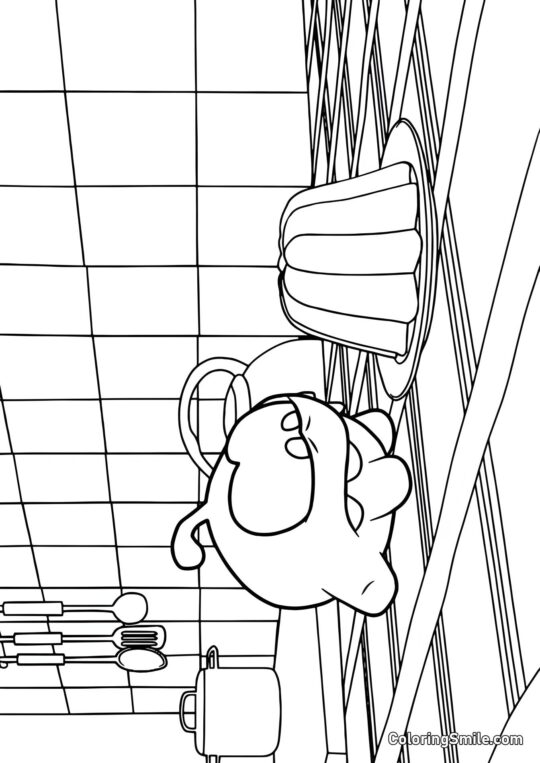 Om Nom e Gelatina - Página para Colorir