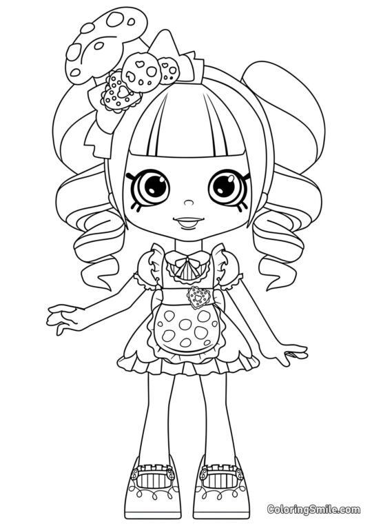 Coco Cookie - Página para Colorir