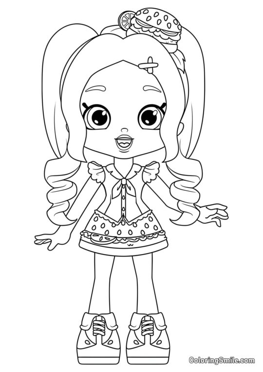 Chelsea Cheeseburger - Página para Colorir