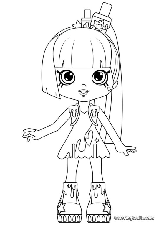 Polly Esmalte - Página para Colorir