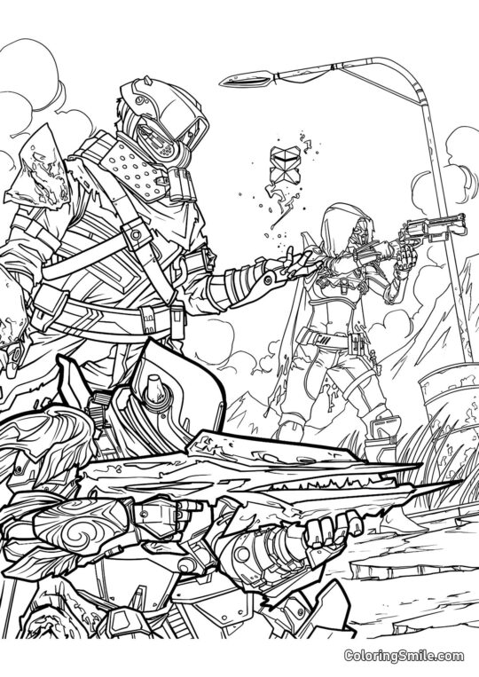 Fortnite Batalha Royale - Página para Colorir