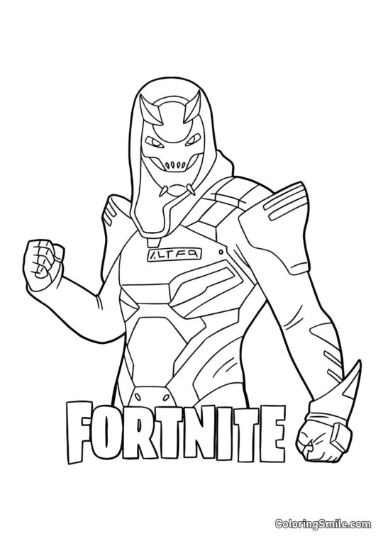 Fortnite Vendetta - Página para Colorir