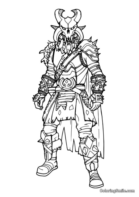 Fortnite Ragnarok - Página para Colorir