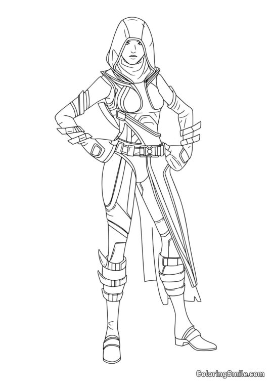 Fortnite Destino - Página para Colorir